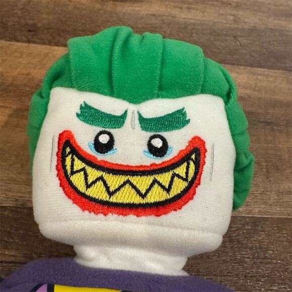 LEGO Batman Movie The Joker Plush Toy 13" 2017 Retired FLAWS - Picture 2 of 10